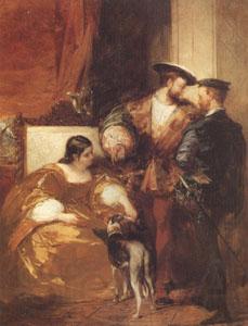 Richard Parkes Bonington Francis Iand the Duchess of Etampes (mk05) Spain oil painting art